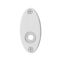 Rozet GPF1100.43L/R 80x38x2mm RVS gepolijst links-/rechtsdraaiend