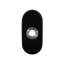 Rozet GPF8100.04R 70x32x10mm zwart rechtsdraaiend