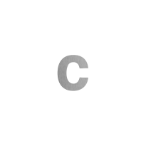 RVS huisnummer letter 'c', 116 mm