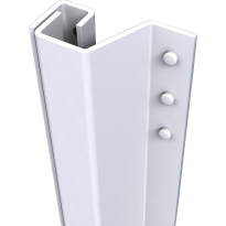 Secu SecuStrip Plus buitendraaiend wit, 2300mm, terugligging 21-27mm