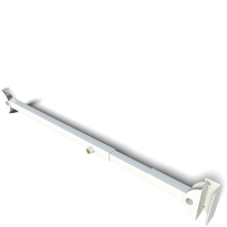 SecuBar Plus wit, geschikt voor overspanning 1800-3000mm