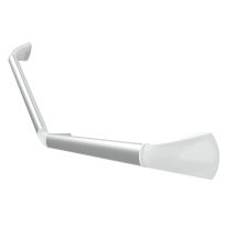 SecuCare Senior wandbeugel met hoek 45°, mat wit geanodiseerd