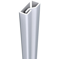 SecuStrip Plus binnendraaiend wit, 2050mm, terugligging 0-0mm