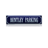 SS-09 emaille straatnaambord 'Bentley parking'