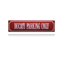 SS-21 emaille straatnaambord 'Ducati Parking Only'