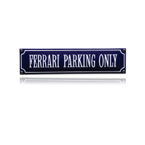 SS-25 emaille straatnaambord 'Ferrari Parking Only'