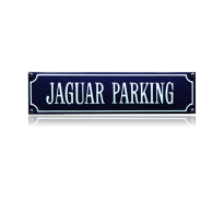 SS-43 emaille straatnaambord 'Jaguar parking'