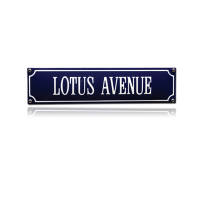 SS-52 emaille straatnaambord 'Lotus Avenue'