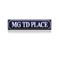 SS-58 emaille straatnaambord 'MG TD Place'