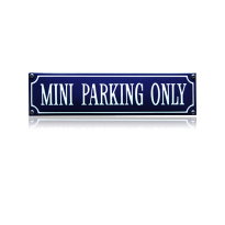 SS-61 emaille straatnaambord 'Mini parking only'