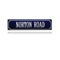 SS-64 emaille straatnaambord 'Norton Road'