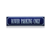 SS-79 emaille straatnaambord 'Rover parking only'