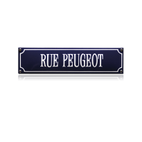 SS-81 emaille straatnaambord 'Rue Peugeot'