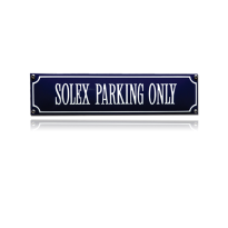 SS-83 emaille straatnaambord 'Solex Parking Only'