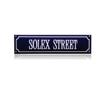 SS-84 emaille straatnaambord 'Solex Street'