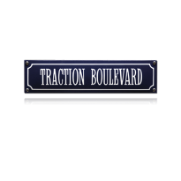 SS-86 emaille straatnaambord 'Traction Boulevard'