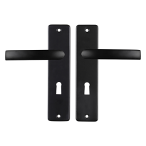 Starx Blok deurkruk op schild 180x41mm BB56 zwart