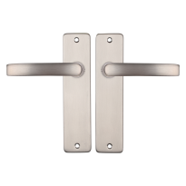 Starx Blok deurkruk op schild 180x41mm blind Aluminium F9