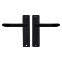 Starx Coupe deurkruk op schild 180x41mm blind zwart