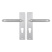 Starx Coupe deurkruk op schild 180x41mm PC55 Aluminium F1