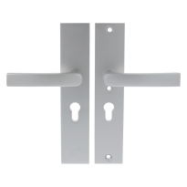Starx deurkruk op langschild SKG*** 245x50mm PC55 Aluminium F1