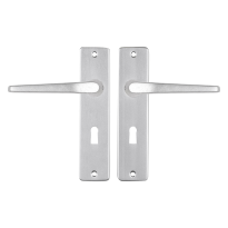 Starx Duim deurkruk op schild 180x41mm BB56 Aluminium F1