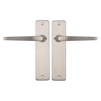 Starx Duim deurkruk op schild 180x41mm blind Aluminium F9