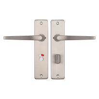 Starx Duim deurkruk op schild 180x41mm WC63/8 Aluminium F9