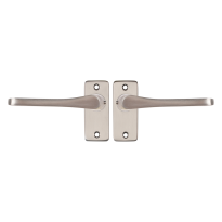 Starx Vlinder deurkruk op rechthoekige rozet 90x41mm Aluminium F9