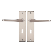 Starx Vlinder deurkruk op schild 180x41mm BB56 Aluminium F9