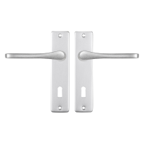 Starx Vlinder deurkruk op schild 180x41mm BB72 Aluminium F1