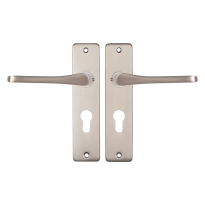 Starx Vlinder deurkruk op schild 180x41mm PC55 Aluminium F9