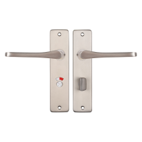 Starx Vlinder deurkruk op schild 180x41mm WC63/8 Aluminium F9