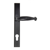 Wardlo deurkruk op schild 242x32mm PC92 smeedijzer zwart