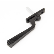 Wardlo raamboom gebogen hendel 132mm smeedijzer zwart