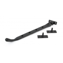 Wardlo raamuitzetter 288mm incl 2 pennen smeedijzer zwart