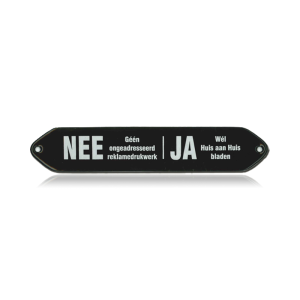 BB-03 emaille brievenbusbord