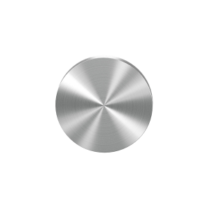 Blinde rozet GPF0900VR 53x6mm RVS geborsteld