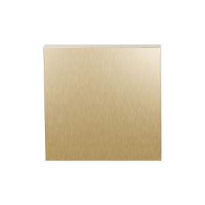 Blinde rozet GPF199E 53x53x6,5mm PVD Mat Messing 