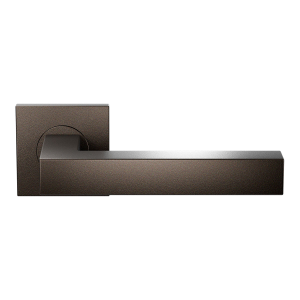Vierkant Model Deurkruk op rozet Dark blend 