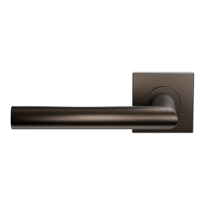 Deurkruk op rozet L-haaks model 19mm linkswijzend Dark blend 