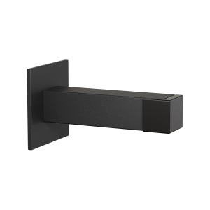 Deurstopper Zwart Vierkant voor Vloermontage of Wandmontage GPF8739.61
