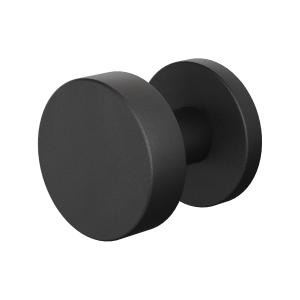 GPF9952.61-00 Zwart vlakke knop 52x16mm met ronde rozet