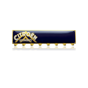 Kapstok emaille zwart, 700x190 mm