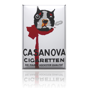 NG-56-CW emaille reclamebord 'Casanova wit'