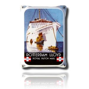 NKO-15-RL emaille reclamebord 'Rotterdam Lloyd'