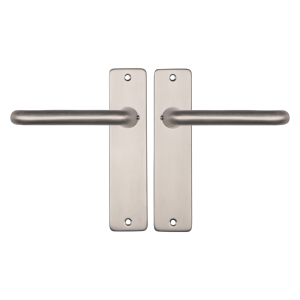 Starx Coupe deurkruk op schild 180x41mm blind Aluminium F9