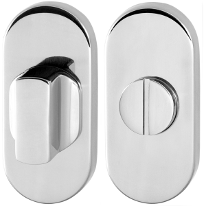 Toiletgarnituur GPF0910.44 70x32mm stift 8mm RVS gepolijst grote knop