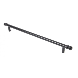 Wardlo deurgreep 344x12mm smeedijzer zwart
