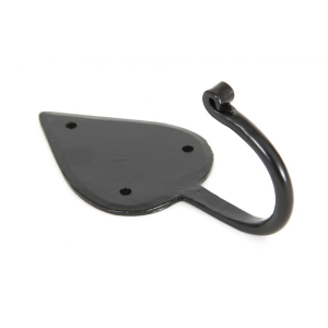 Wardlo kapstokhaak jashaak 119mm smeedijzer zwart